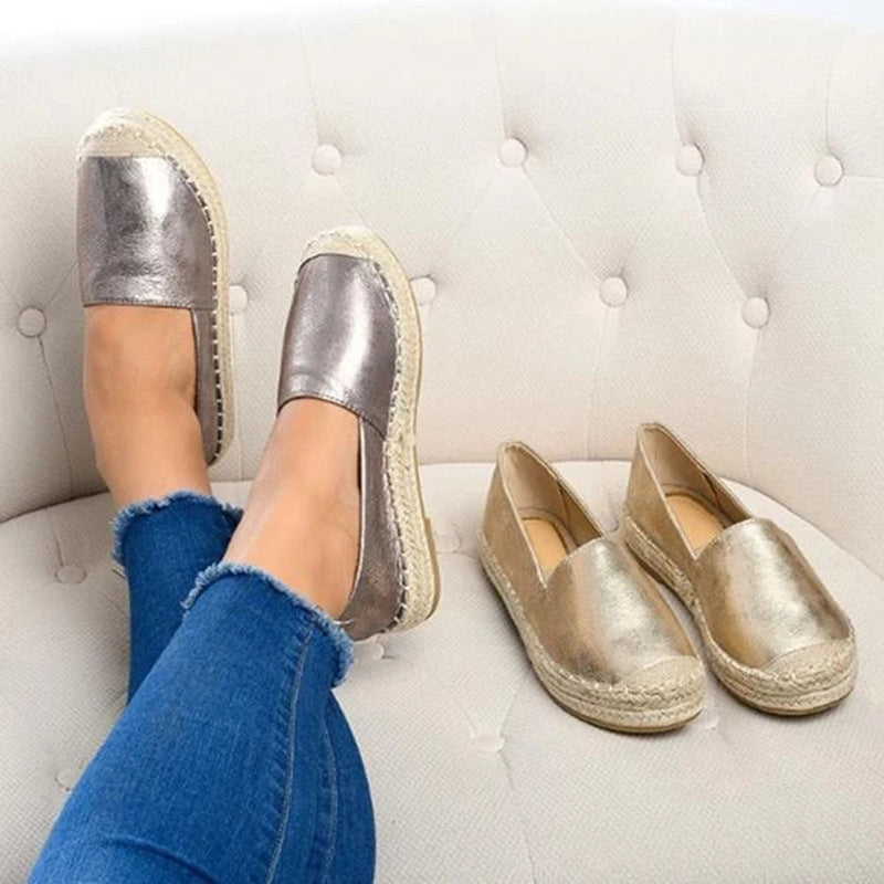 Flat Straw Women's Shoes Single Shoes